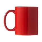 Ceramic mug in colour, 330 ml red colour