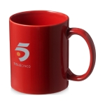 Ceramic mug in colour, 330 ml red colour