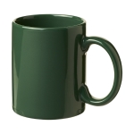 Ceramic mug in colour, 330 ml dark green colour