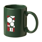 Ceramic mug in colour, 330 ml dark green colour