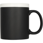 Ceramic chalkboard mug with chalk, 330 ml white colour