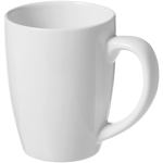 White ceramic mug with trendy design, 350 ml white colour