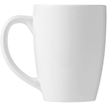 White ceramic mug with trendy design, 350 ml white colour