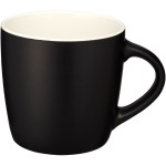 Black ceramic mug with coloured interior, 340 ml white colour