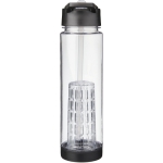 Tritan bottle with straw and fruit infuser, 740 ml black colour