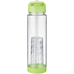 Tritan bottle with straw and fruit infuser, 740 ml lime colour