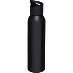 Aluminium sports bottle, 650 ml black colour