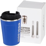 Durable steel thermal mugs, 360 ml blue colour