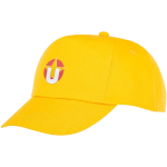 Cool cotton kids’ cap, 175 g/m² yellow colour