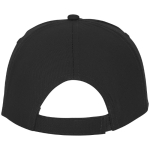 Cotton cap with hook-and-loop closure, 175 g/m² black colour