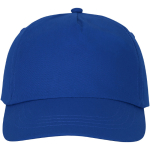 Cotton cap with hook-and-loop closure, 175 g/m² blue colour