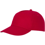 Cotton cap with hook-and-loop closure, 175 g/m² red colour