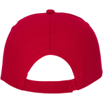 Cotton cap with hook-and-loop closure, 175 g/m² red colour