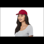 Cotton cap with hook-and-loop closure, 175 g/m² red colour