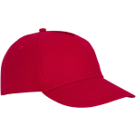 Cotton cap with hook-and-loop closure, 175 g/m² red colour