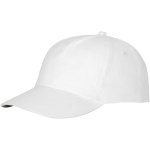 Cotton cap with hook-and-loop closure, 175 g/m² white colour