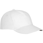 Cotton cap with hook-and-loop closure, 175 g/m² white colour