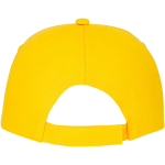 Cotton cap with hook-and-loop closure, 175 g/m² yellow colour