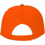 Cotton cap with hook-and-loop closure, 175 g/m² orange colour