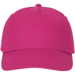 Cotton cap with hook-and-loop closure, 175 g/m² pink colour