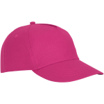 Cotton cap with hook-and-loop closure, 175 g/m² pink colour