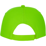 Cotton cap with hook-and-loop closure, 175 g/m² lime colour