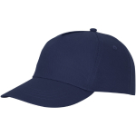 Cotton cap with hook-and-loop closure, 175 g/m² navy-blue colour