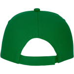 Cotton cap with hook-and-loop closure, 175 g/m² dark green colour