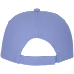 Cotton cap with hook-and-loop closure, 175 g/m² light blue colour