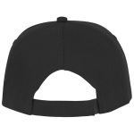 Cotton cap with white line on the visor, 175 g/m² black colour