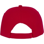 Cotton cap with white line on the visor, 175 g/m² red colour