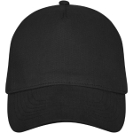 Cotton cap with buckle, 260 g/m² black colour