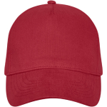 Cotton cap with buckle, 260 g/m² red colour