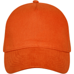 Cotton cap with buckle, 260 g/m² orange colour