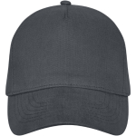 Cotton cap with buckle, 260 g/m² dark grey colour