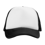 Trucker-style polyester cap with mesh, 100 g/m²