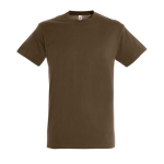 Unisex t-shirt from 100% cotton, 150 g/m2, SOL'S Regent brown colour second view