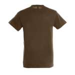 Unisex t-shirt from 100% cotton, 150 g/m2, SOL'S Regent brown colour rear view