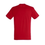 Unisex t-shirt from 100% cotton, 150 g/m2, SOL'S Regent red colour rear view