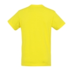 Unisex t-shirt from 100% cotton, 150 g/m2, SOL'S Regent yellow colour rear view