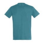 Unisex t-shirt from 100% cotton, 150 g/m2, SOL'S Regent turquoise colour rear view