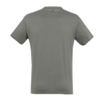 Unisex t-shirt from 100% cotton, 150 g/m2, SOL'S Regent dark grey colour rear view