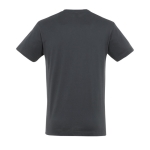 Unisex t-shirt from 100% cotton, 150 g/m2, SOL'S Regent titanium colour rear view