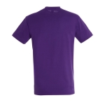 Unisex t-shirt from 100% cotton, 150 g/m2, SOL'S Regent violet colour rear view