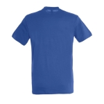 Unisex t-shirt from 100% cotton, 150 g/m2, SOL'S Regent royal blue colour rear view