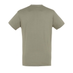 Unisex t-shirt from 100% cotton, 150 g/m2, SOL'S Regent khaki colour rear view