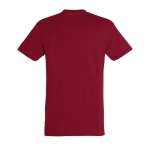 Unisex t-shirt from 100% cotton, 150 g/m2, SOL'S Regent dark red colour rear view