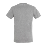 Unisex t-shirt from 100% cotton, 150 g/m2, SOL'S Regent marbled grey colour rear view