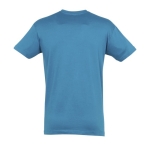 Unisex t-shirt from 100% cotton, 150 g/m2, SOL'S Regent cyan blue colour side view