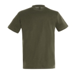 Unisex t-shirt from 100% cotton, 150 g/m2, SOL'S Regent military green colour rear view